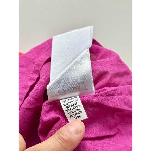 Girls' GAP Bright Floral Printed Cotton Poplin Tiered A-Line Dress, Size 5T - Picture 6 of 9